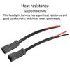 Pair DT Male Socket Harness Retrofit Connectors Wiring Universal for Headlight Fog Lamp 12V‑24V