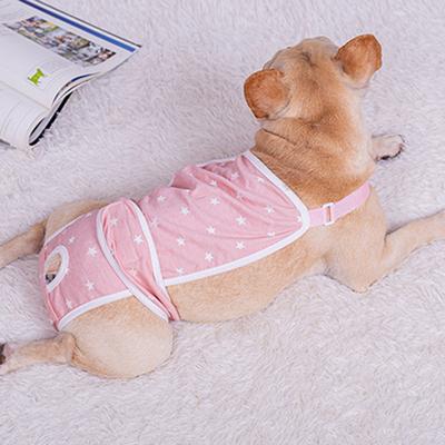 Calça Curta Estampada Yousheng para Pet Cuidados com a Saúde Lavável Fralda para Cachorro Calça Fisiológica para Cadelas