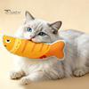 Pet Enrichment Toys Plush Catnip Fish Cat Toy, Interactive Stuffed Toy with Crinkle Chew Kick for Cats Sound, Soft Kicker Indoor Cats, Kittens Play