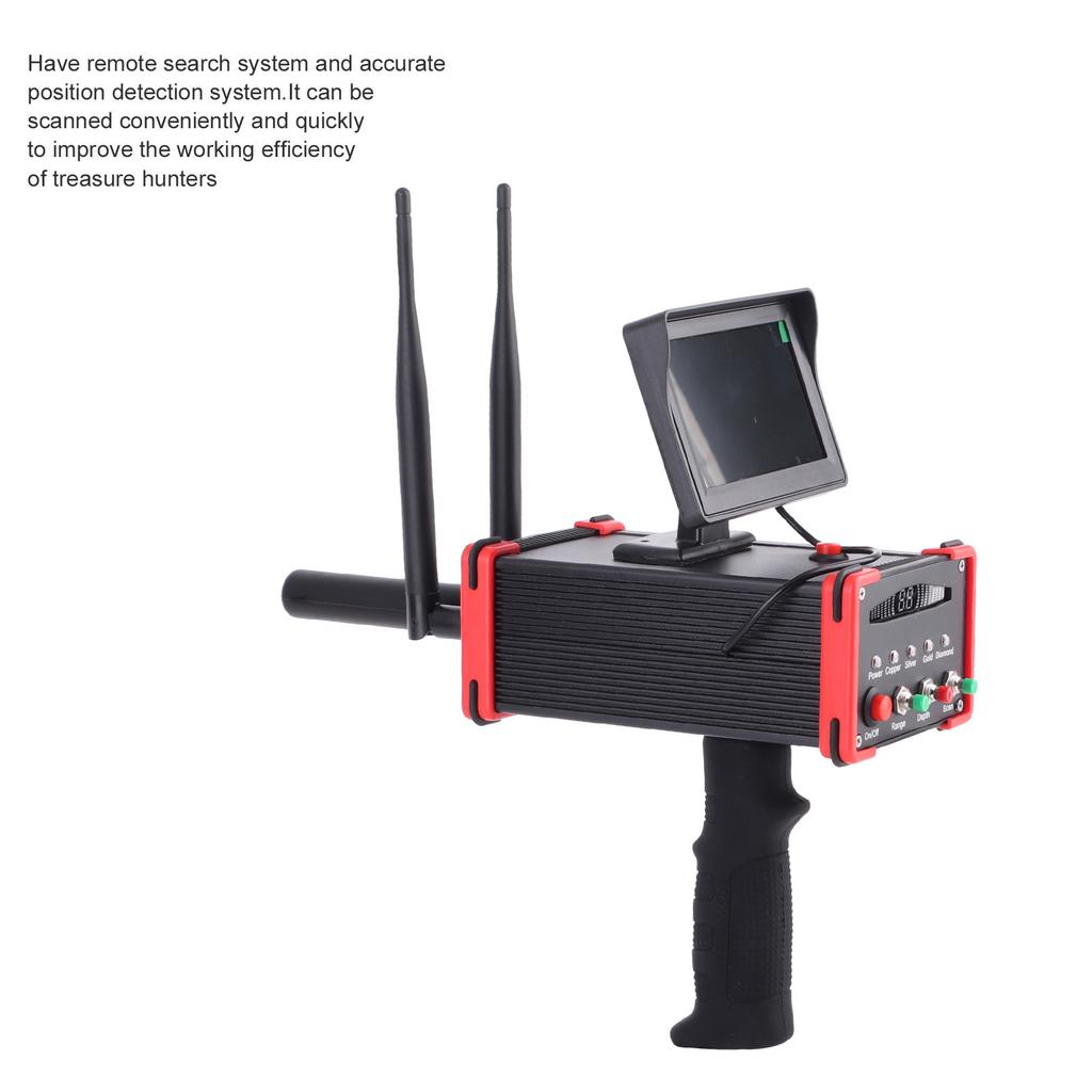 Metal Detector Underground Metal Scanner High Definition Screen Treasure Finder for Gold Silver Copper AC100‑240V