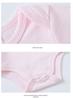 Summer Newborn 100% Cotton Short Sleeve Baby Romper - Plain Color with Snap Crotch, Customizable Print Children's Bodysuit