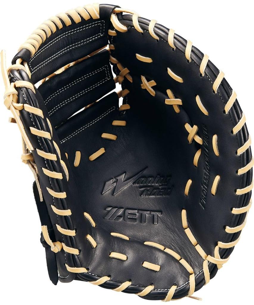ZETT First Base Winning for First Pastel BRFB33513F Mitt, Road, Base, B/Black (3219)