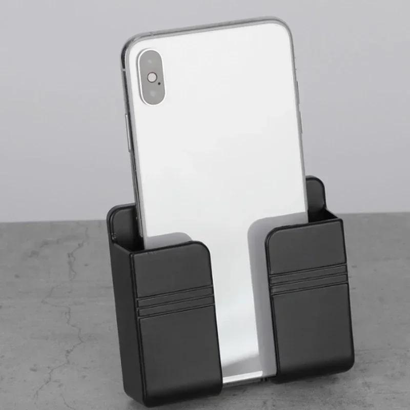 1pcs Universal Portable Home Living Room Charger Rack Shelf Wall Mount Abs Phone Holder Stand Mobile Stand Phone Holder
