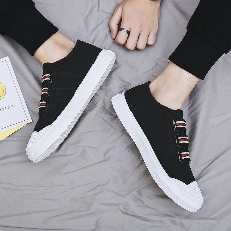 Letní plátěná obuv Pánské Slip-on Loafers Korejský Trend Board Boty Ležérní Pánské Boty Prodyšné Staré pekingské látkové boty