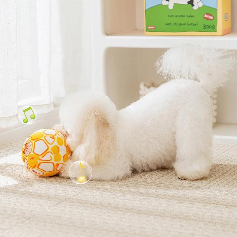 Bite-Resistance Dog Toy Interactive Pet Teeth Cleaning Toys Squeaky Dog Ball Toy Puppy Chewing Toys Pet Supplies