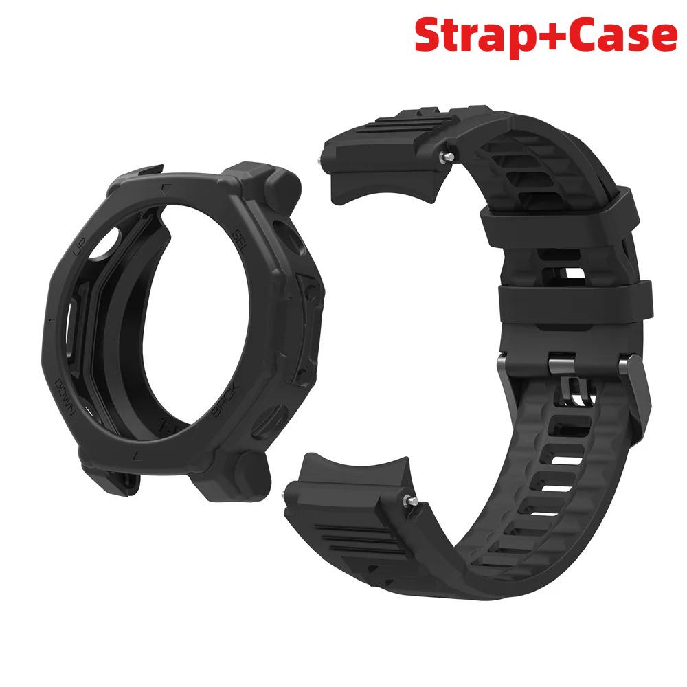 Silikonový řemínek a pouzdro pro chytré hodinky Huami Amazfit T-REX 3 Pro Řemínek na hodinky Pro Amazfit T-rex3 Pro Náramek