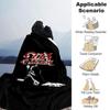 1pc OZZY Osborne Soft Flannel All Season Throw for Home, Office, Outdoor UseDurable Comfort Soft Warm Throw for Home