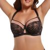 Large Size Bra Women's Lace Bra Full Cup Bra Lingerie Thin Bra