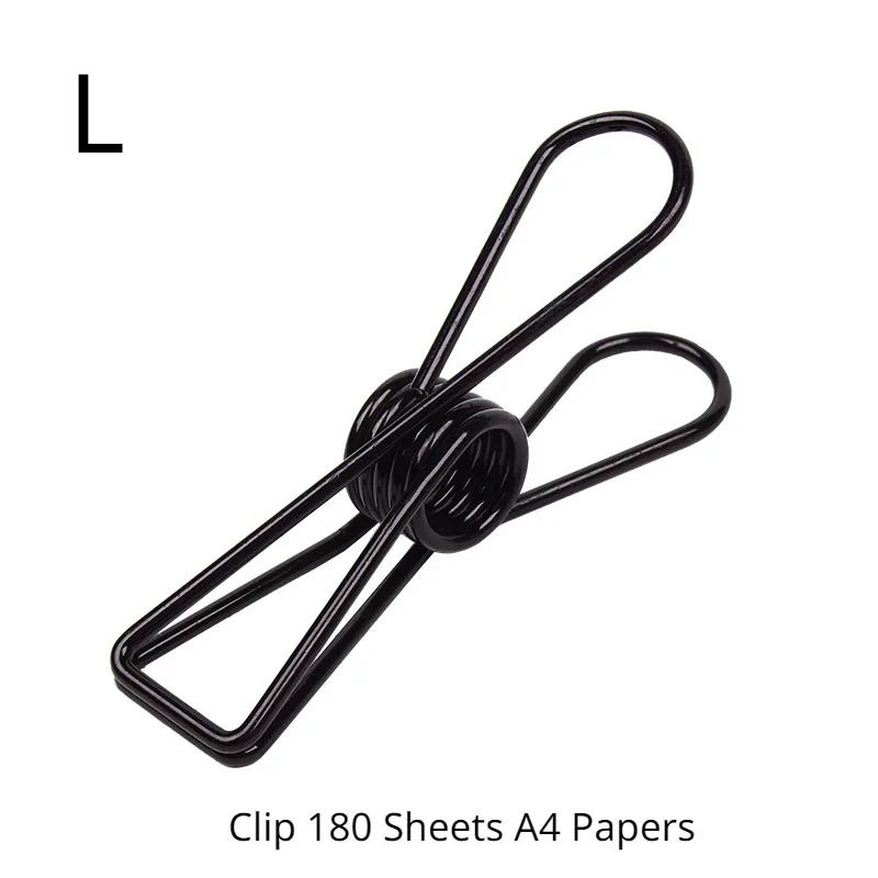 2 teile/satz Metall Binder Clip Büro Schule Schreibwaren Papier Clips Datei Dokument Management Clips Organizer