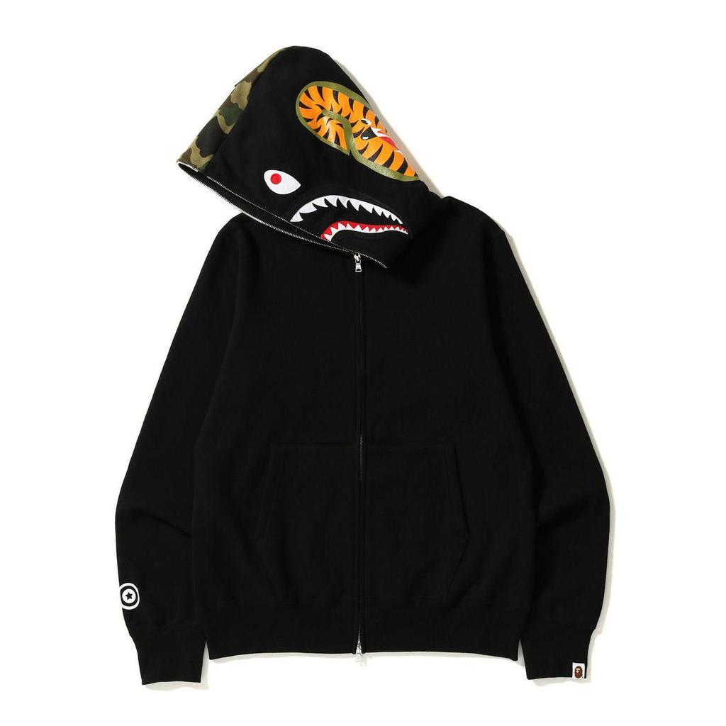 Unisex 3D Print Multi-color Shark Hoodie, 2025 Classic Loose Fit, Plus Size Cardigan Jacket