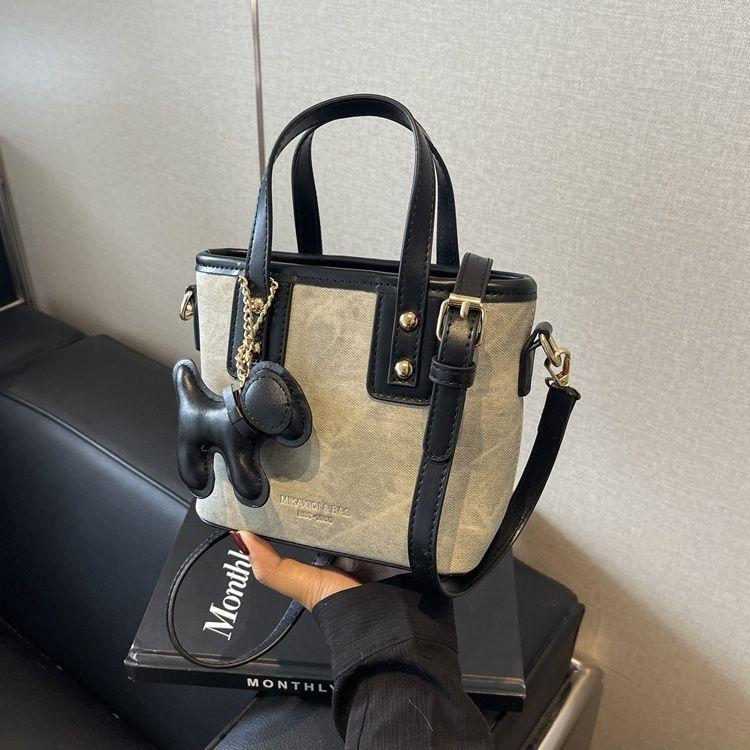 

Women s Trendy Black Crossbody Tote Bucket Bag Single Bag