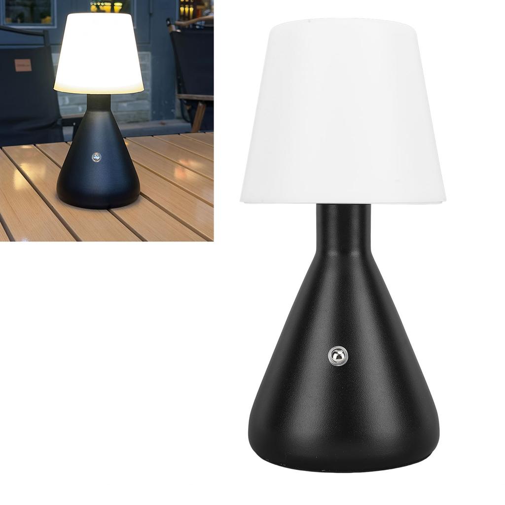 Portable Metal Desk Lamp 3 Colors Touch Control Cordless Stepless Dimmable Rechargeable LED Table La