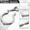 SS304 Roestvrij Staal Tri Clamp Met Siliconen Pakkingen Pijpklem Nieuwe Sanitaire Fitting