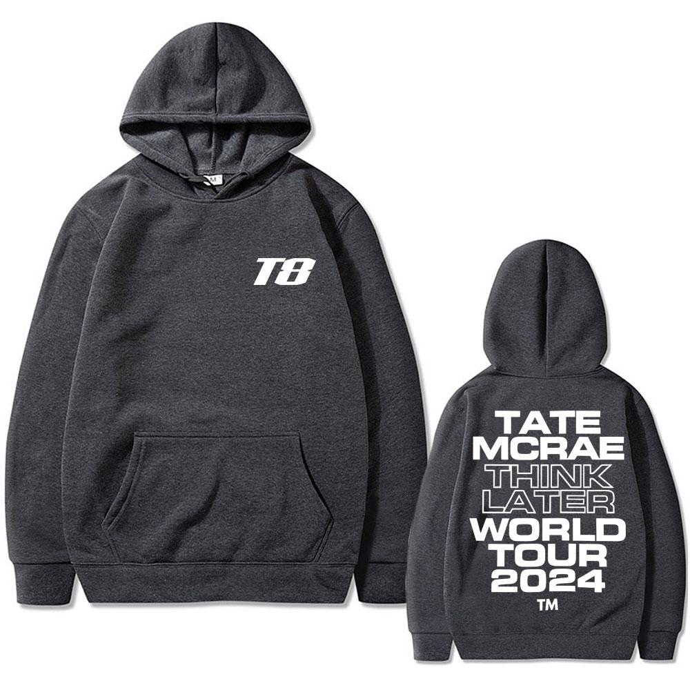 It's Ok I'm Ok Tate Mcrae Graphic Hoodie T8 Think Later World Tour 2024 Sweatshirt Men's Women Fashion Hip Hop Oversized Hoodies
