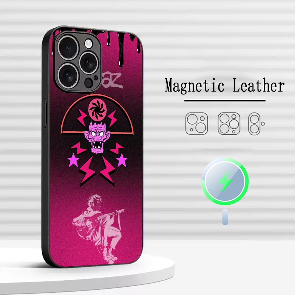 

Hot band Gorillaz fashion poster design Phone Case For iPhone 17 16 15 14 13 12 Plus Pro Max High-end Luxury Magsafe Sheepskin iPhone 17