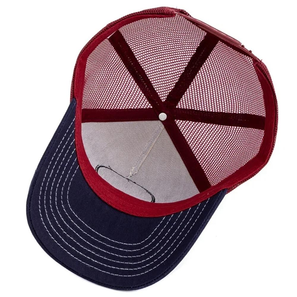Unisex Geborduurde Trucker Pet Mesh Baseballpet Zomer Buiten Zonbescherming Trend Pet Pet Voor Mannen Vrouwen
