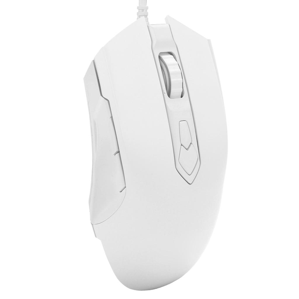 Wired Mouse USB RGB Desktop Laptop Gaming Adjustable DPI Computer Accessories AJ52 AJ52 Blanc athletique