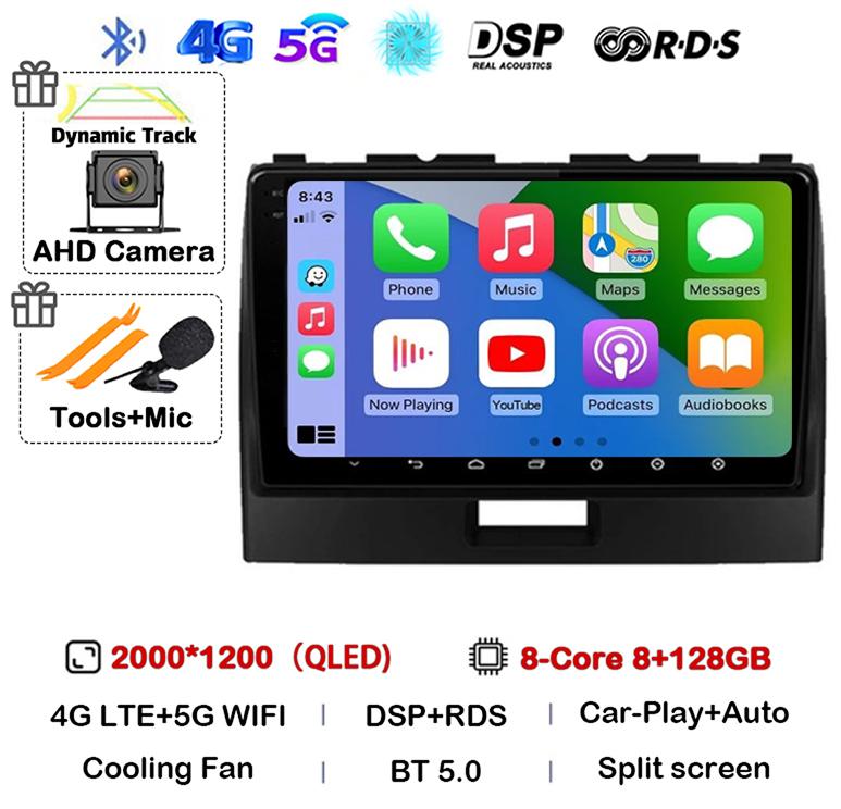 Android 14 Carplay For Suzuki Wagon R 2010 2011 2012 2013 2014 2015 2016 2017 2018 Car Radio Multimedia Video Player GPS Stereo