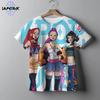 Casual Fashion Kpop Demon Hunters Kids 3D Cartton Short Sleeve Summer Boys Girls T-Shirt  Anime Short Sleeve T-shirt