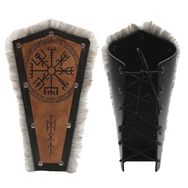 

Средневековая перчатка стимпанк защита руки косплей рыцарь ПУ кожа броня наручи ролевая игра нарукавник сценическая защита рук 1 коричневый