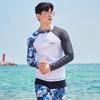 Mens Quick-Dry UV Protection Rash Guard Set Long Sleeve Top Pants Surfing Diving Snorkeling Water Sports