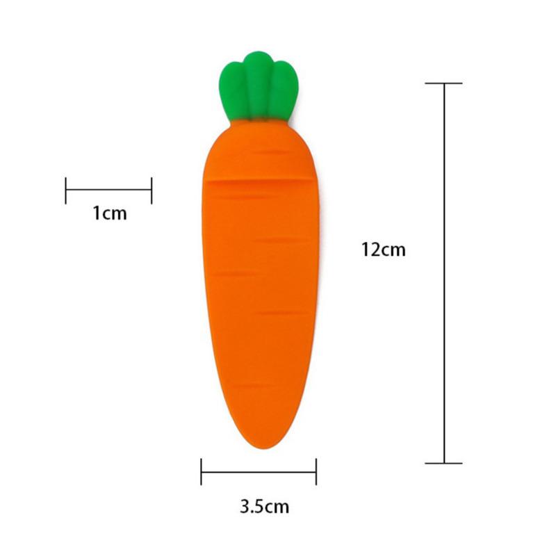 1 Piece Creative Cartoon 3D Carrot Cute Bookmark Book Mark Office School Supplies Funny Gift