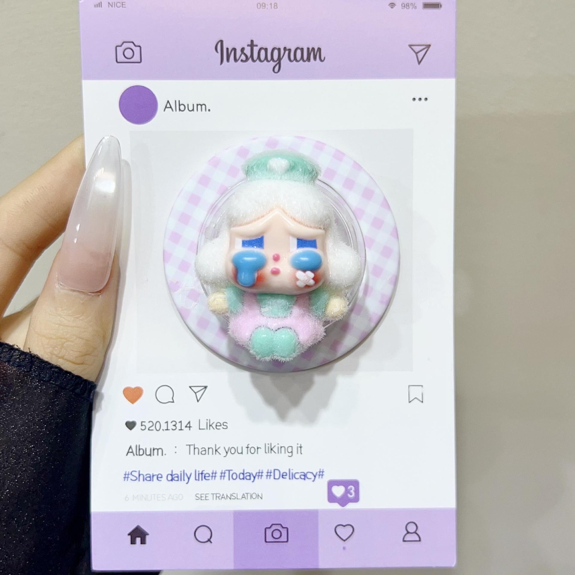 Cute Crying Doll with MagSafe-Compatible Magnetic Stand and Retractable Airbag With Packaging