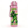 1PC I Was 6 Now I'm 7 Letter Art 750ml Color Plastic Sports Water Bottle Leakproof Flip Straw Lid For Sports Office Home Use