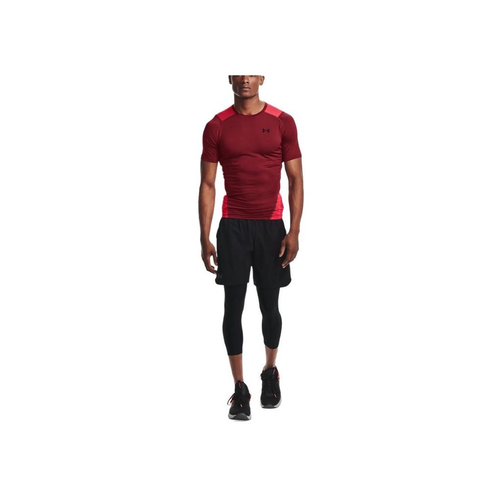 Under Armour Logo Print Slim Fit Comfortable Breathable Casual Short Sleeve T-Shirt Men T-Shirts Red 1362452-615