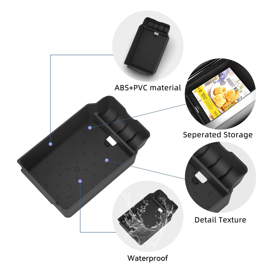 LUCKEASY for Mazda CX-5 CX5 2026+ Center Console Armrest Storage Box ABS Insert Tray Organizer Car Interior Accessories Tidying