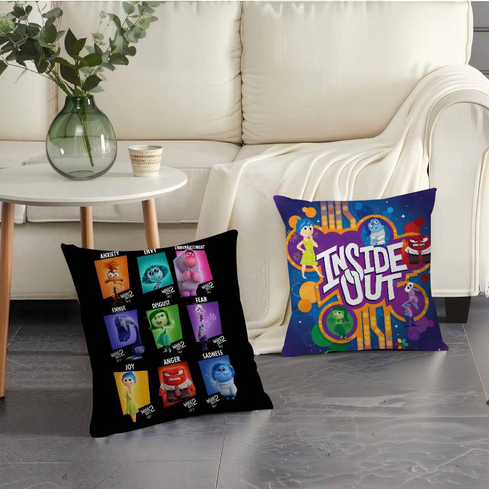 Movie Cartoon I-Inside Fun Out Cushion Cover Inches Farmhouse Decor Home Throw Pillow Covers For Couch Decorations