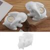 Rabbit Shape Silicone Mold Easy Releasing Silicone Molds Suitable for Crafting Decorative Containers and Candle Holders