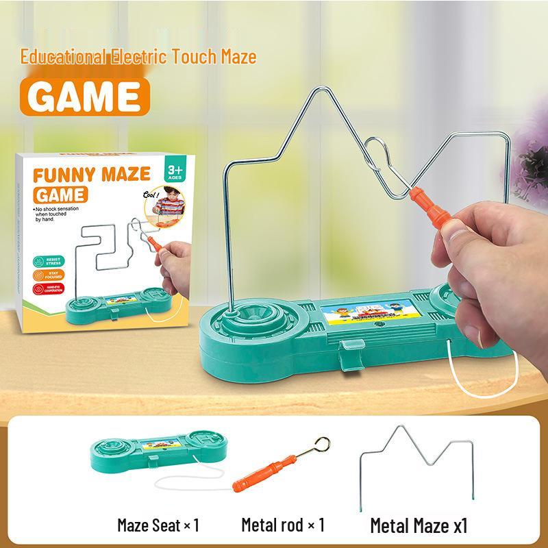 Electromagnetic Hot Wire Maze Educational Game for Hand-Eye Coordination and Concentration Training