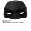 Bat Superhero Cat Mask, Black Bat Cat Cosplay Mask, Lightweight Half Face Cat Mask with Ear Holes for Photos Holiday Parties Video Shoots