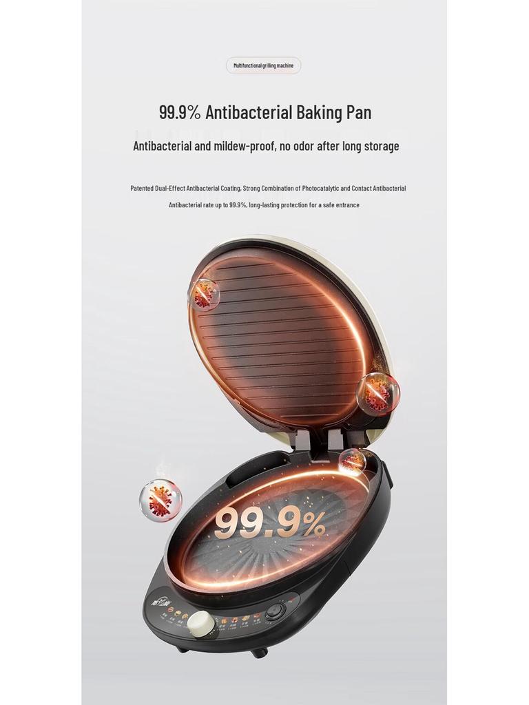 Midea Double-Sided Electric Griddle & Pancake Maker - Large Size Waffle Frying Pan