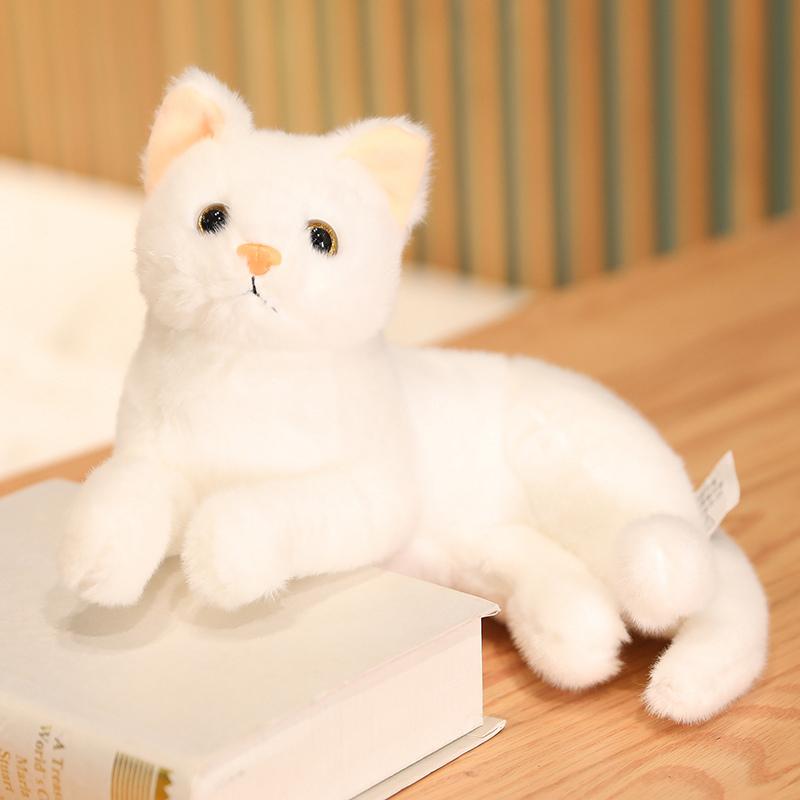 1pc 30cm Kawaii Simulation Cat Plush Toys Cute Hairy Kitten Dolls Stuffed Soft for Children Girls Birthday Room Decor Gift