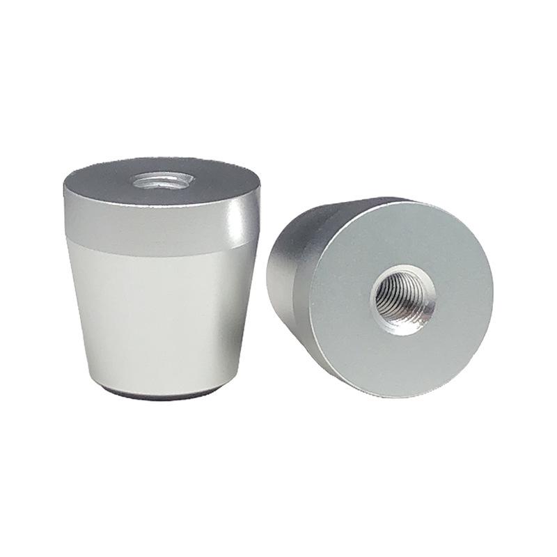 15x7 Aluminum Alloy Shock Absorbing Speaker Amplifier Feet Pads for Home Ceramic Cooktop, Anti-slip Nails