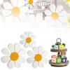 Wooden Daisy Ornaments With 3d Flower Craft For Vintage House Decor
