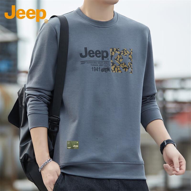 

Jeep Men s Crew Neck Long Sleeve Sweatshirt 2XL