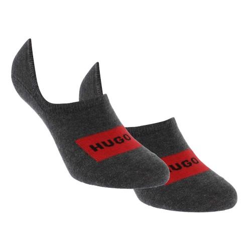 Hugo Unisex Adult Big Logo Low Cut Liner Socks (Pack of 2)