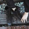 Luxury Men's Shoes 2026 Autumn High Top Canvas Boots Fashion Anti Slipwork Shoes for Men Outdoor Hiking Boots Zapatos De Hombre