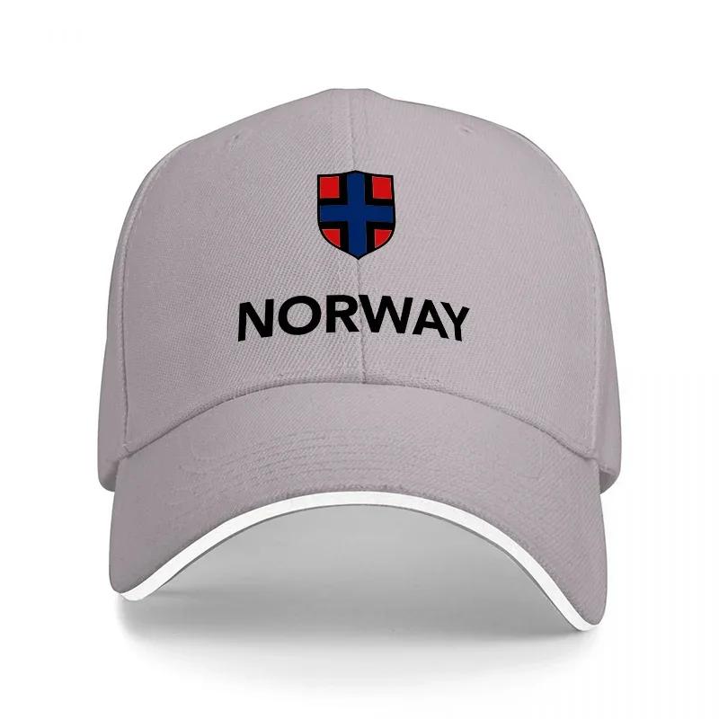 NORWAY FLAG EMBROIDERED BASEBALL CAP BLACK WITH RED BLUE CROSS DESIGN CLASSIC FIT OUTDOOR SPORTS HAT FOR Unisex AND Women