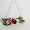 1PC Fake Flower Artificial Wreath Wall Pendant Wedding Aerial Hanging for Party Yard Decor