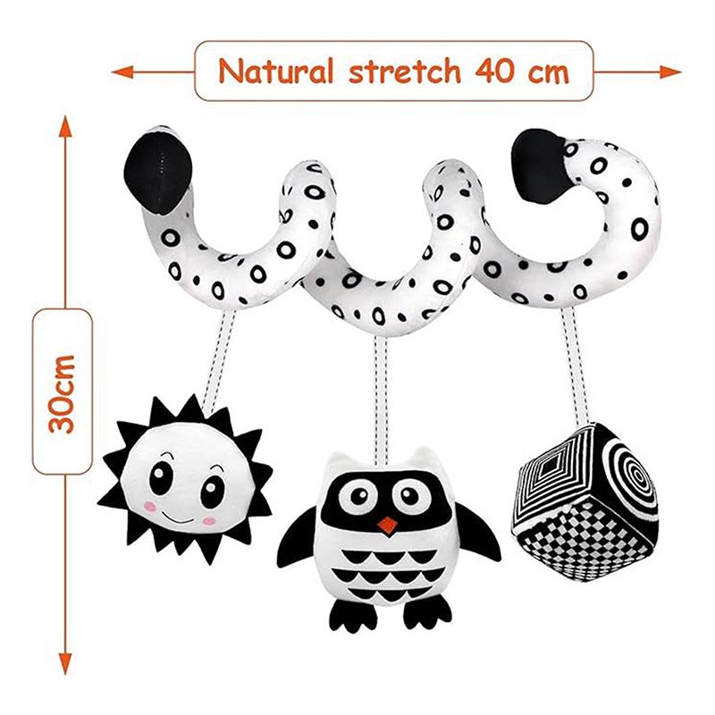 

Подвесные погремушки для детской кроватки, игрушки, игрушка с веревочкой для автомобильного сиденья, подвесные игрушки для детской кроватки, спираль активности для младенцев, плюшевые игрушки для детей, подарки A2