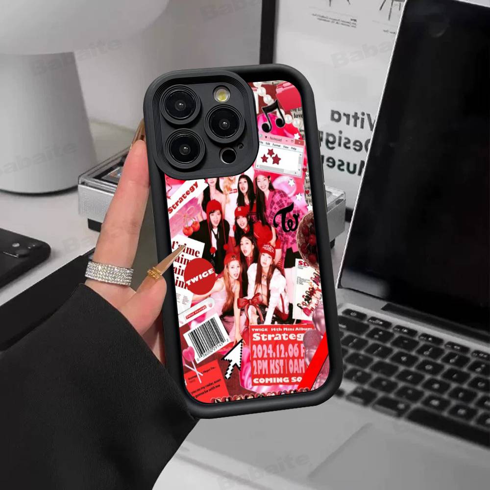 Kpop T-TwiceS Phone Case For Iphone 17 16 Pro Max 15 14 13 12 11 Plus Cover Soft TPU