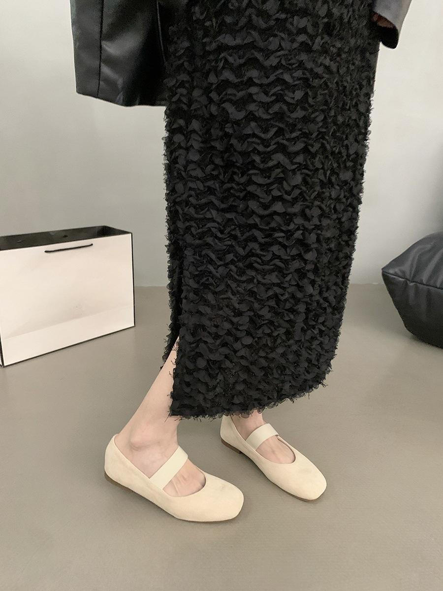 

Ретро маленькие красные туфли на плоской подошве, туфли феи, новые балетки с юбкой, туфли Мэри Джейн 40