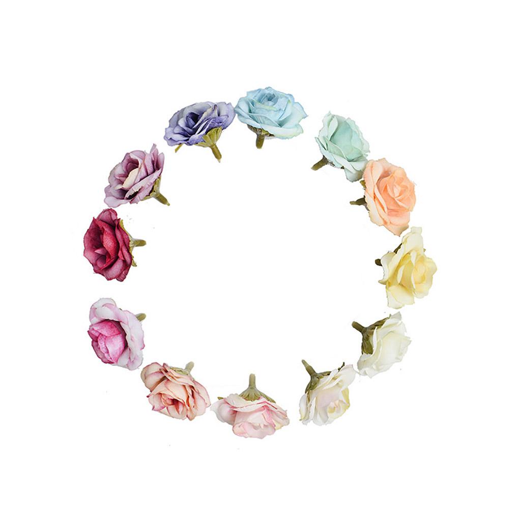 Artificial Flowers Home Silk Flower Decor Rose Head Artificial Rose Head