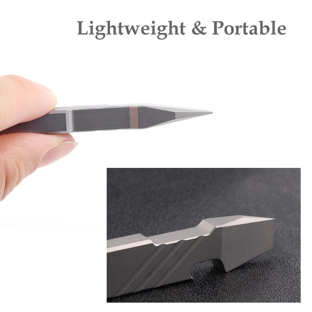 Hamans Titanium EDC Prybar Bottle Opener Mini Crowbar Portable EDC Tool Multi-Tool Multi-Function