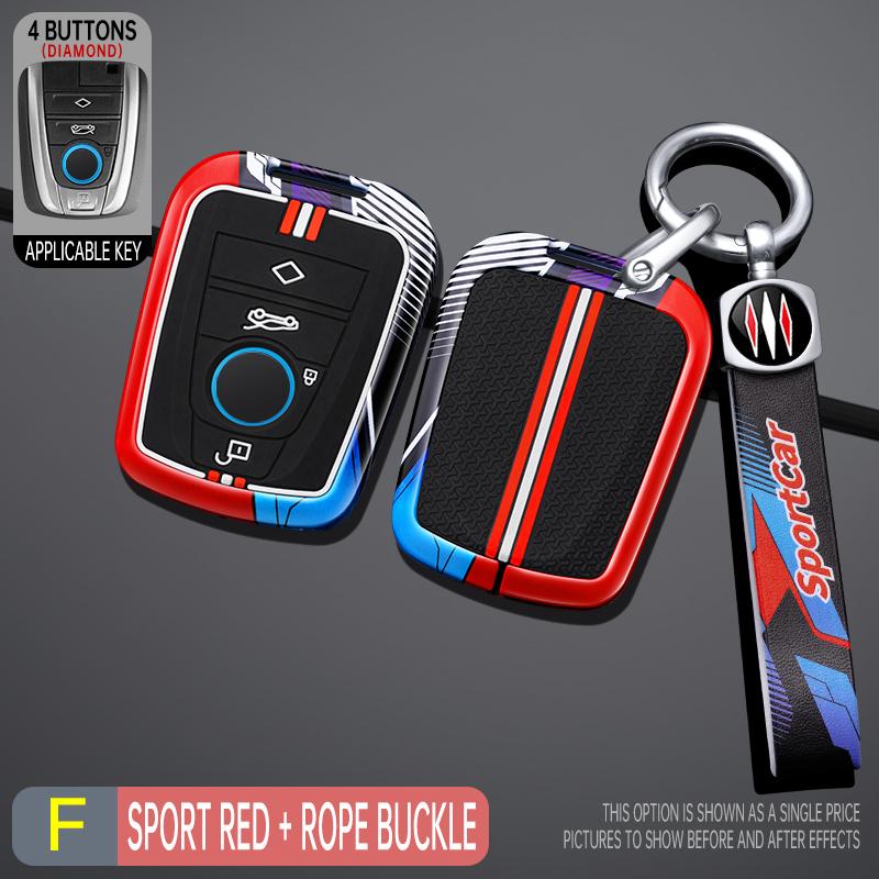 Interior Mouldings Zinc Alloy Car Smart Remote Key Case Cover Protective Shell Fob for BMW I3 I8 Series CAR interior Key Bag Key