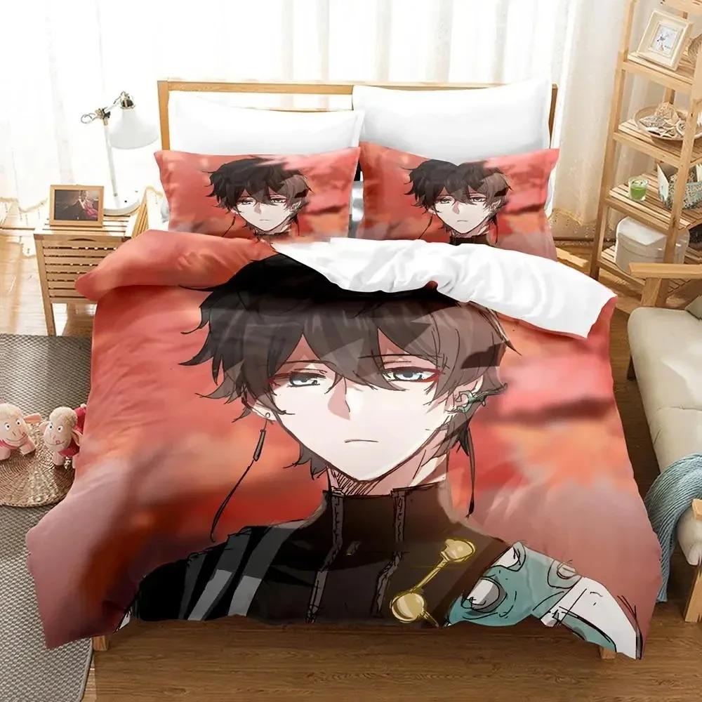 Comfortable Anime Print Duvet Cover Set With Duvet Cover And Pillowcases King Queen Twin Sizes For All Ages
